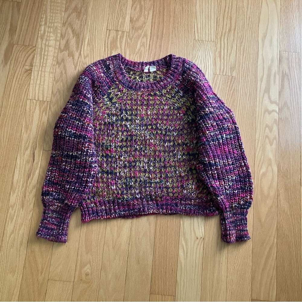 Moth Women's Sweater in Purple and Pink from Anthropologie size XS